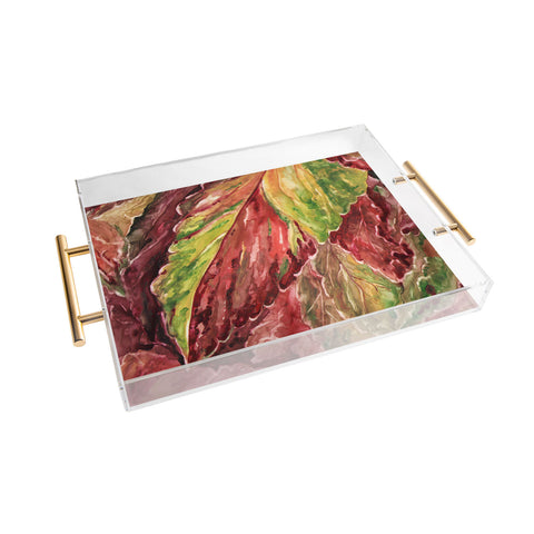 Rosie Brown Coleus Acrylic Tray