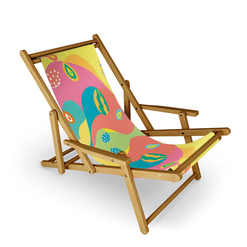 Rosie Brown Color Symmetry Sling Chair