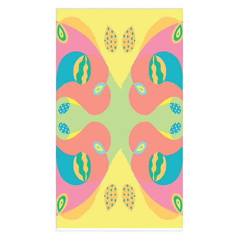 Rosie Brown Color Symmetry Tablecloth