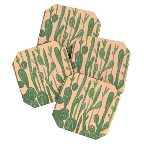 Rosie Brown Desert Town Meeting Coaster Set