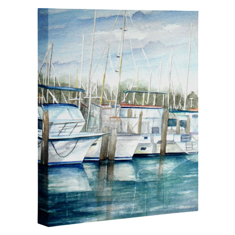 Rosie Brown Dinner Key Marina Art Canvas
