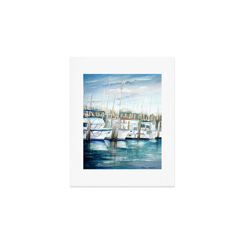 Rosie Brown Dinner Key Marina Art Print