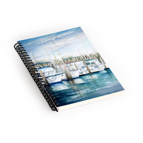 Rosie Brown Dinner Key Marina Spiral Notebook