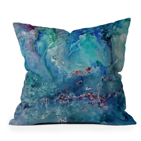 Rosie Brown Diver Paradise Outdoor Throw Pillow