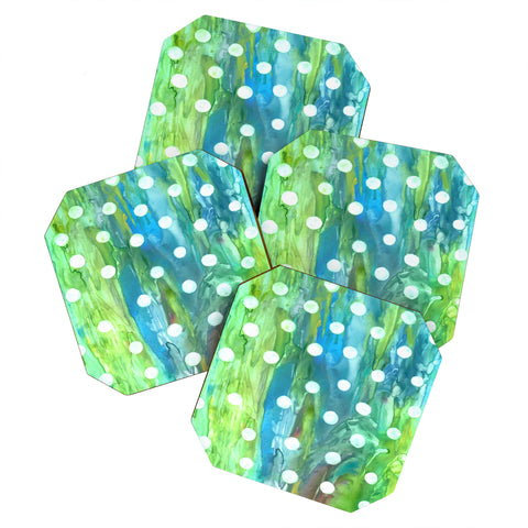 Rosie Brown Dots And Dots Coaster Set