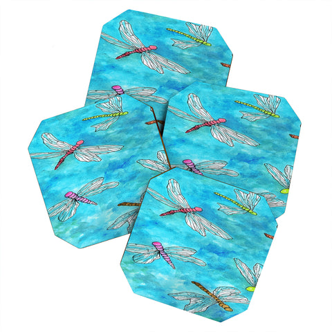 Rosie Brown DragonFly Coaster Set