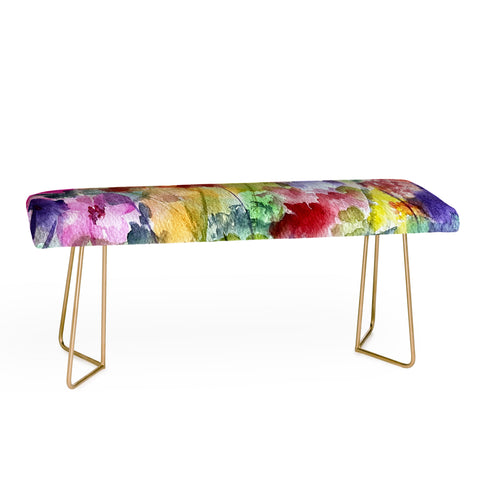 Rosie Brown Fabulous Flowers Bench