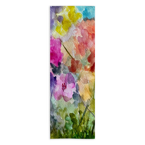 Rosie Brown Fabulous Flowers Yoga Towel