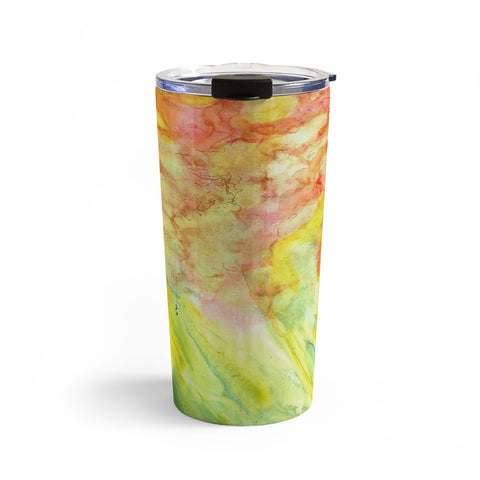 Rosie Brown Fantasy Flowers Travel Mug