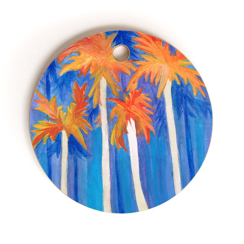 Rosie Brown Florida Autumn Cutting Board Round