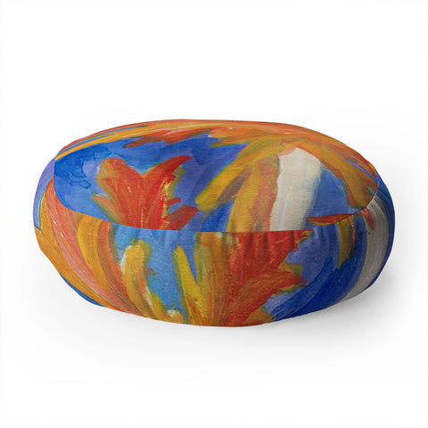 Rosie Brown Florida Autumn Floor Pillow Round