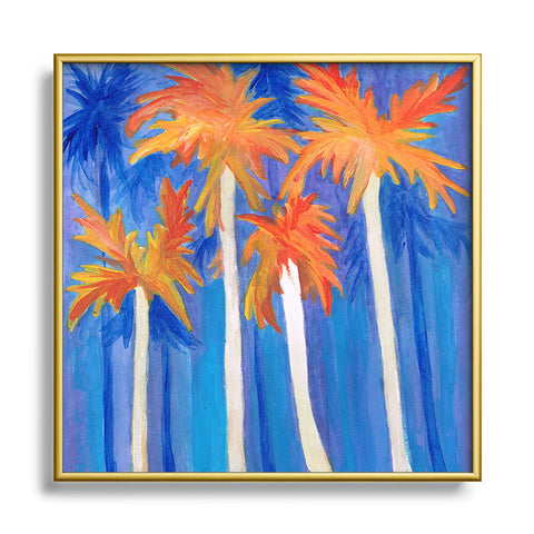 Rosie Brown Florida Autumn Square Metal Framed Art Print