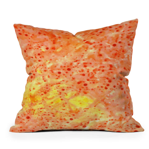 Rosie Brown Florida Orange Outdoor Throw Pillow