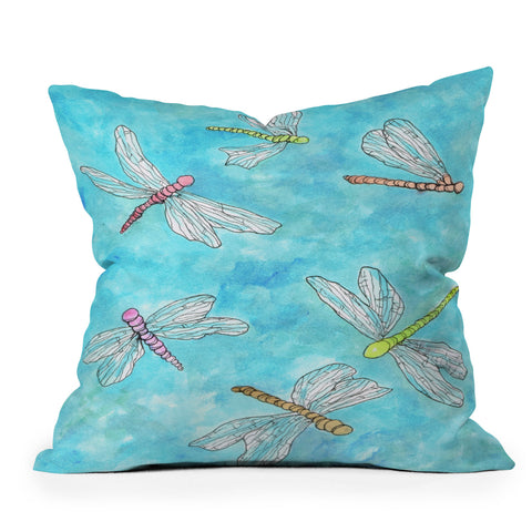 Rosie Brown Flying Beauties Outdoor Throw Pillow