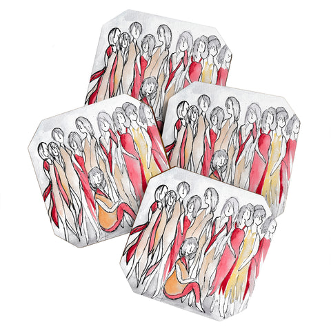 Rosie Brown Future is Female Coaster Set