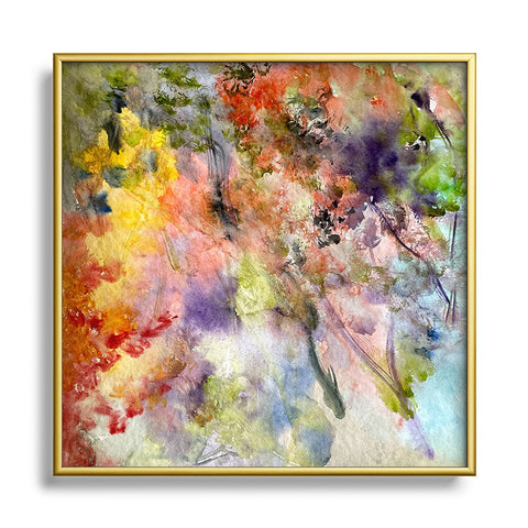 Rosie Brown Garden Glamour Square Metal Framed Art Print
