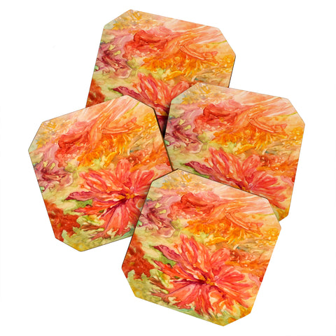 Rosie Brown Hello Hibiscus Coaster Set
