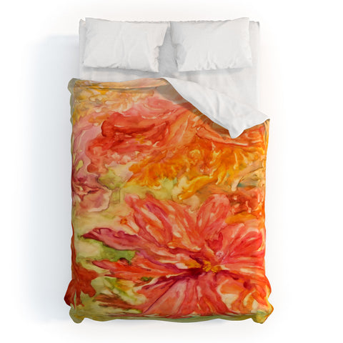 Rosie Brown Hello Hibiscus Duvet Cover