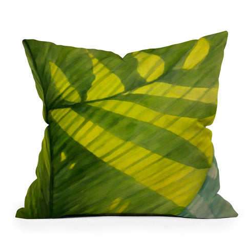 Rosie Brown In My Garden Outdoor Throw Pillow