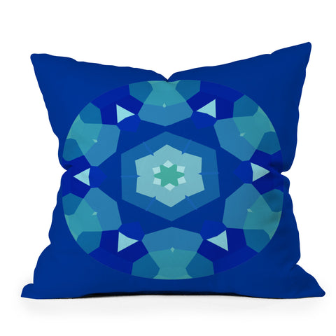 Rosie Brown Lady Blue Outdoor Throw Pillow