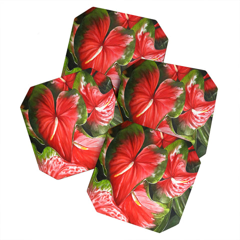 Rosie Brown Lady In Red Coaster Set