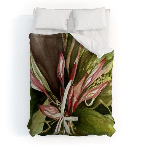 Rosie Brown Lovely Lillies Duvet Cover