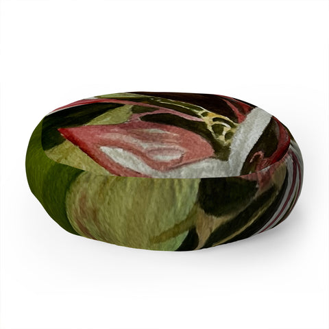 Rosie Brown Lovely Lillies Floor Pillow Round