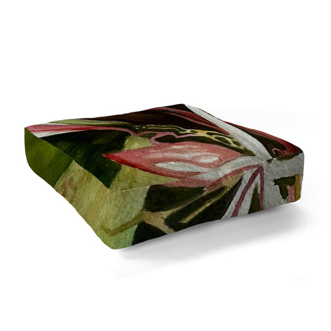 Rosie Brown Lovely Lillies Floor Pillow Square