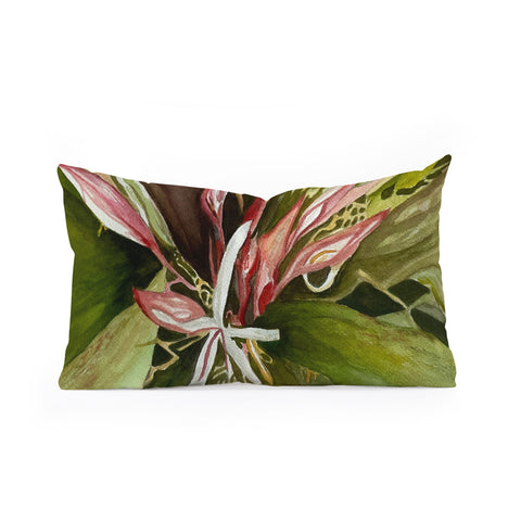 Rosie Brown Lovely Lillies Oblong Throw Pillow