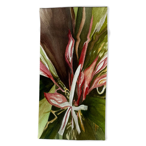 Rosie Brown Lovely Lillies Beach Towel
