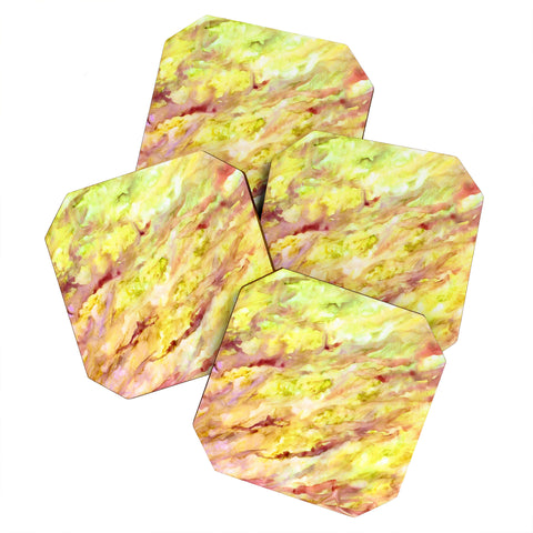 Rosie Brown Marble Veins Coaster Set