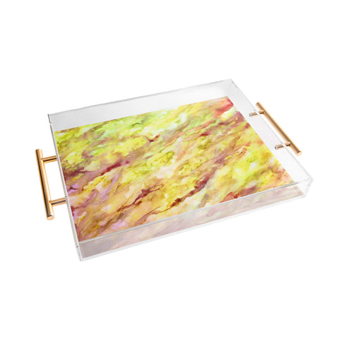 Rosie Brown Marble Veins Acrylic Tray