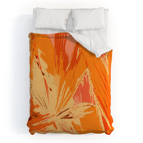 Rosie Brown Palm Explosion Duvet Cover