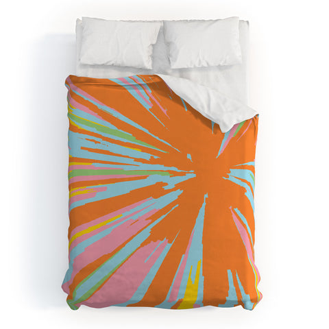 Rosie Brown Pin Wheel Duvet Cover