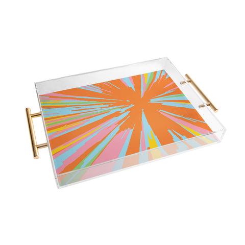 Rosie Brown Pin Wheel Acrylic Tray