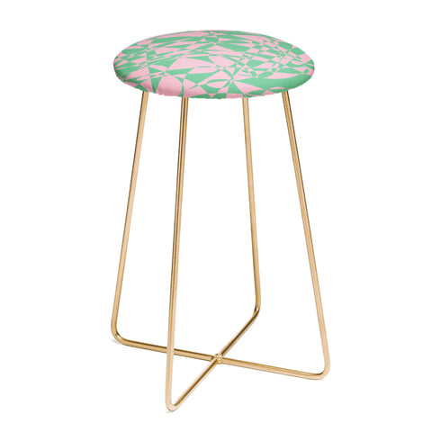 Rosie Brown Pink Doodle Counter Stool