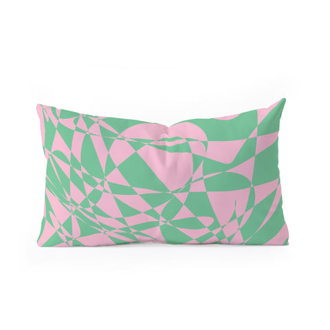 Rosie Brown Pink Doodle Oblong Throw Pillow