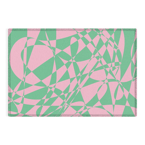 Rosie Brown Pink Doodle Outdoor Rug