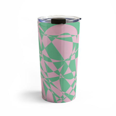 Rosie Brown Pink Doodle Travel Mug