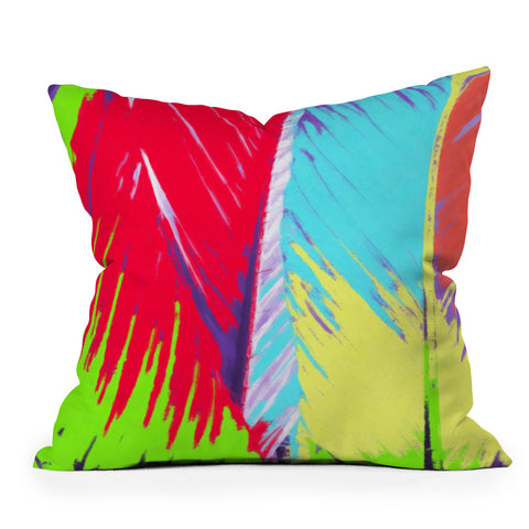 Rosie Brown Rainbow Palms Outdoor Throw Pillow