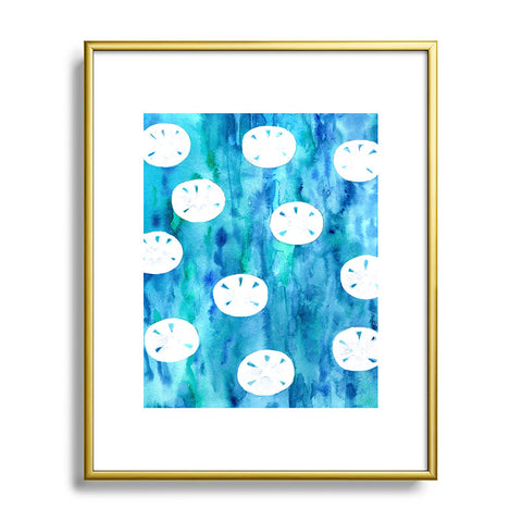 Rosie Brown Sanddollars Metal Framed Art Print