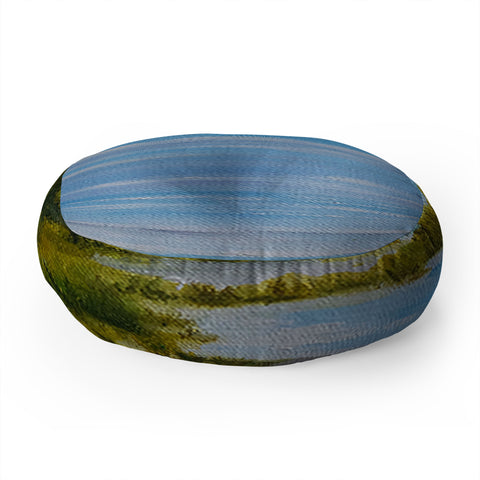 Rosie Brown Sanibel Island Inspired Floor Pillow Round