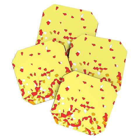 Rosie Brown Shredded Pieces Coaster Set