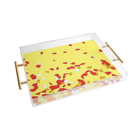 Rosie Brown Shredded Pieces Acrylic Tray