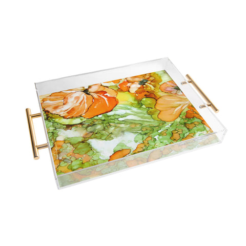 Rosie Brown Summer in Orange Acrylic Tray