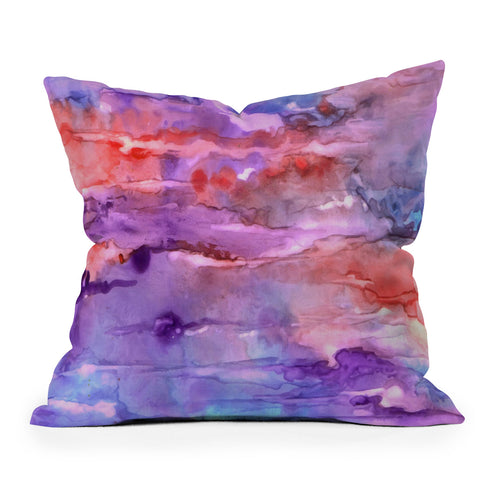 Rosie Brown Summer Sunset Outdoor Throw Pillow