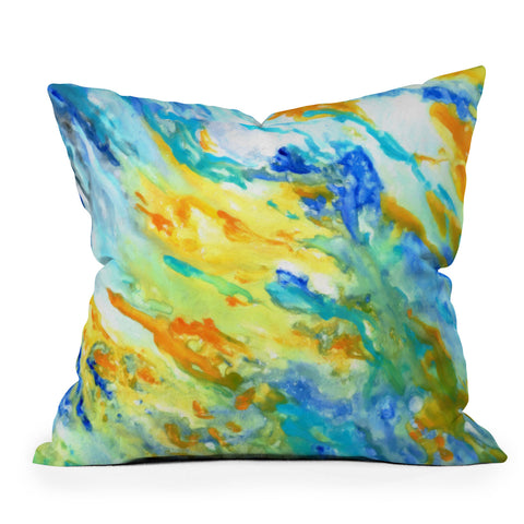Rosie Brown Sunset Inspired Outdoor Throw Pillow