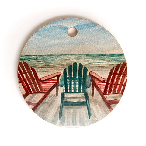 Rosie Brown The View Cutting Board Round