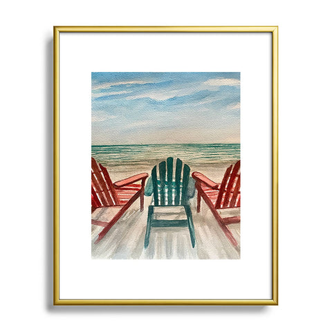 Rosie Brown The View Metal Framed Art Print