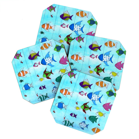 Rosie Brown Tropical Fishing Coaster Set